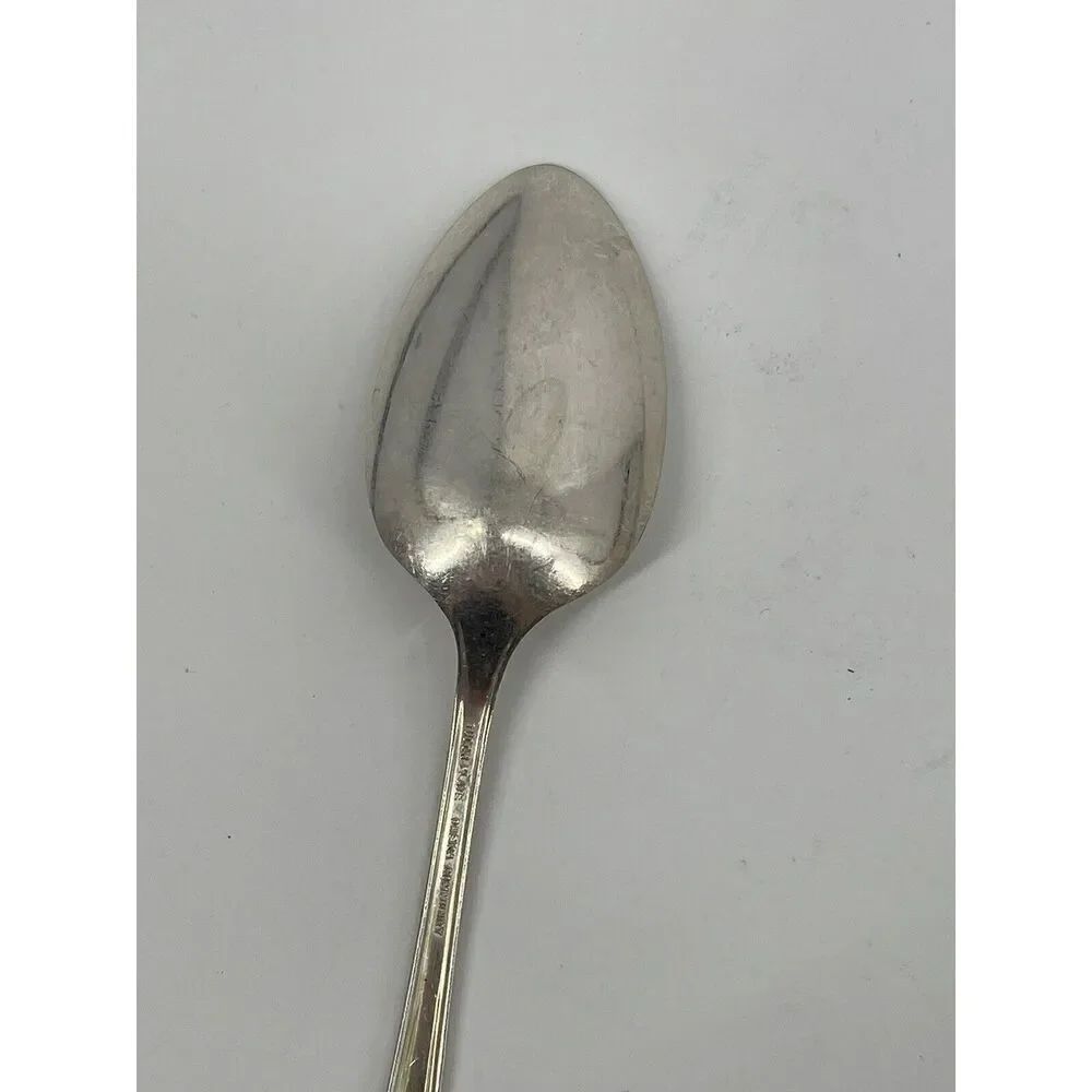 Oneida Tudor Plate Community Queen Bess Table Serving Spoon Silver Plate
